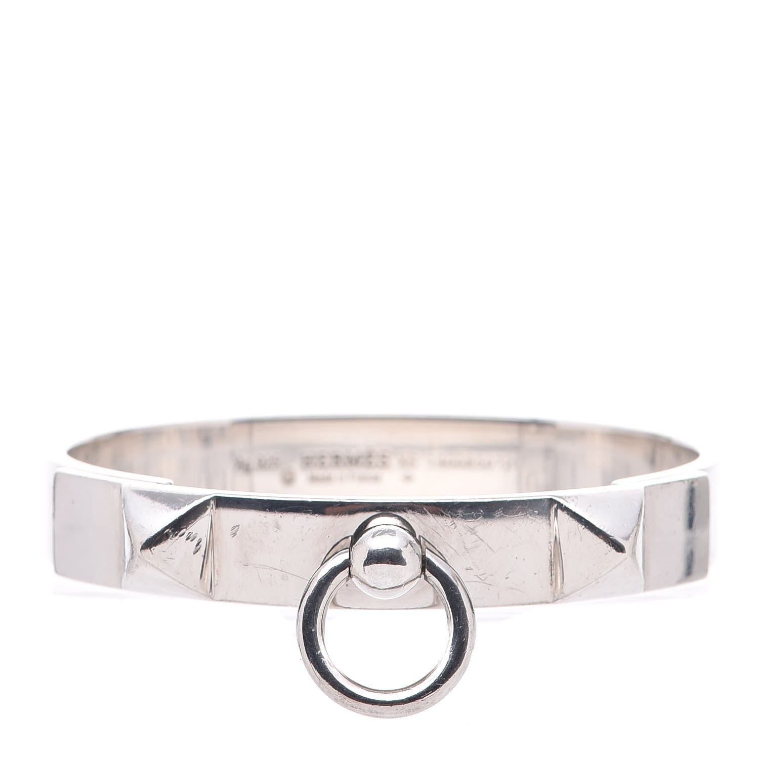 Hermes Sterling Silver PM Collier De Chien Bracelet XS 1 of 6