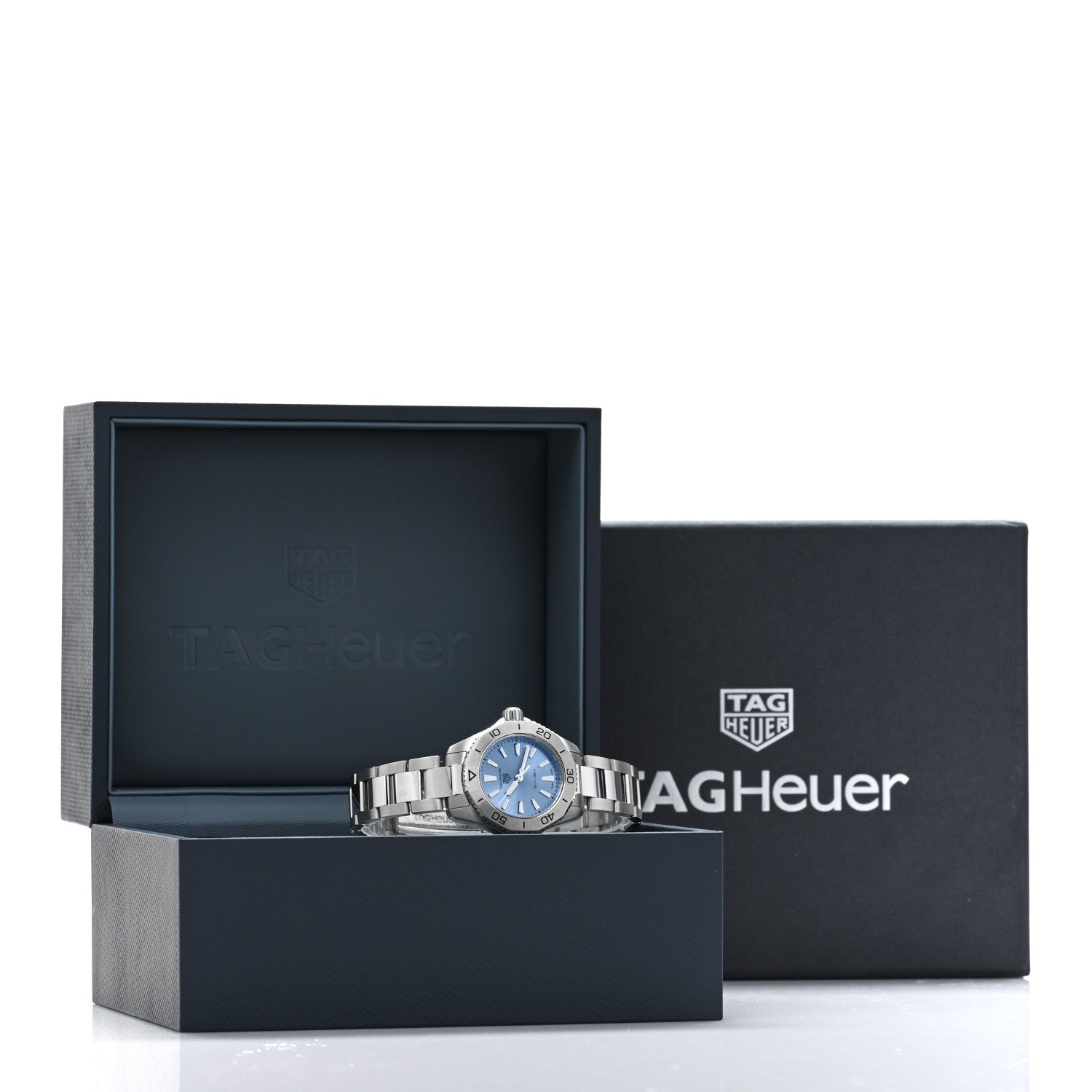 Tag Heuer Stainless Steel 30mm Aquaracer Lady Quartz Watch Blue WBP1415 5 of 5