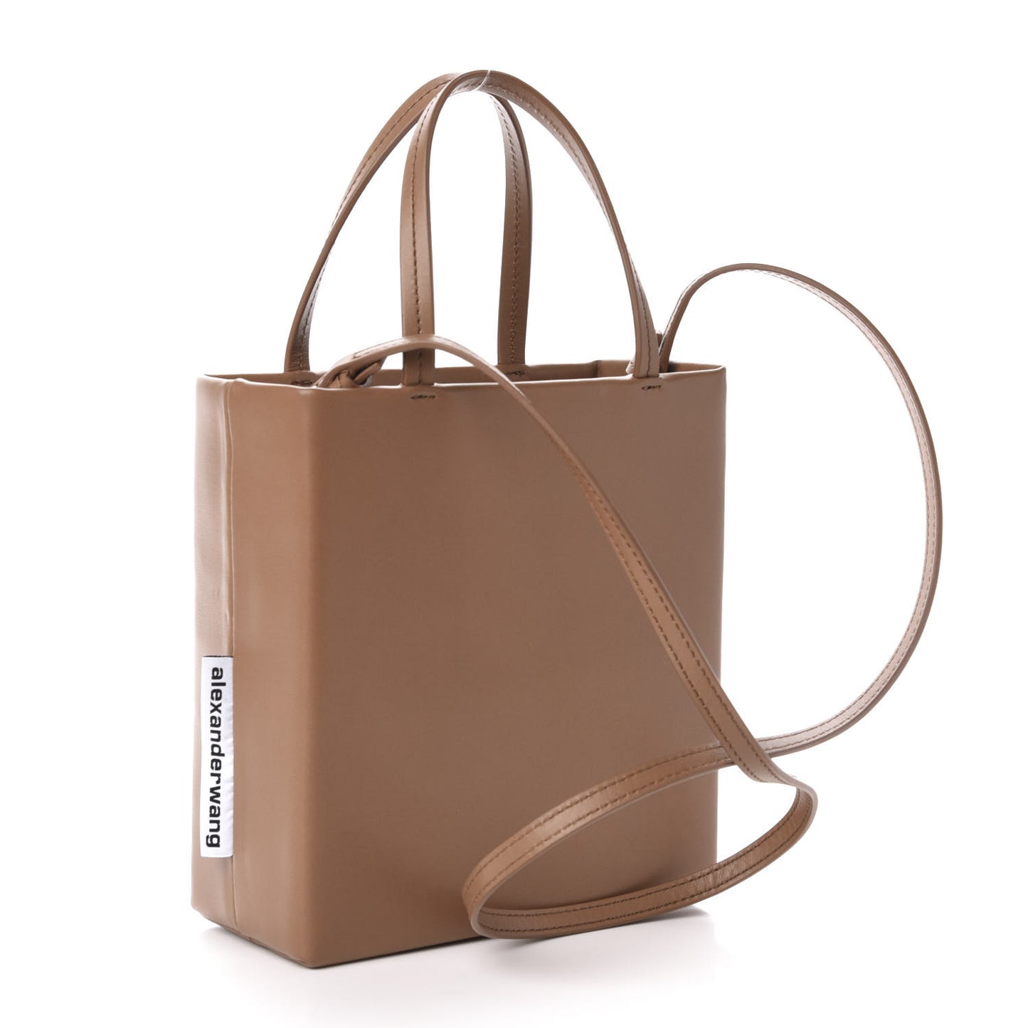 Calfskin Sheeo Mini Crossbody Shopper Walnut