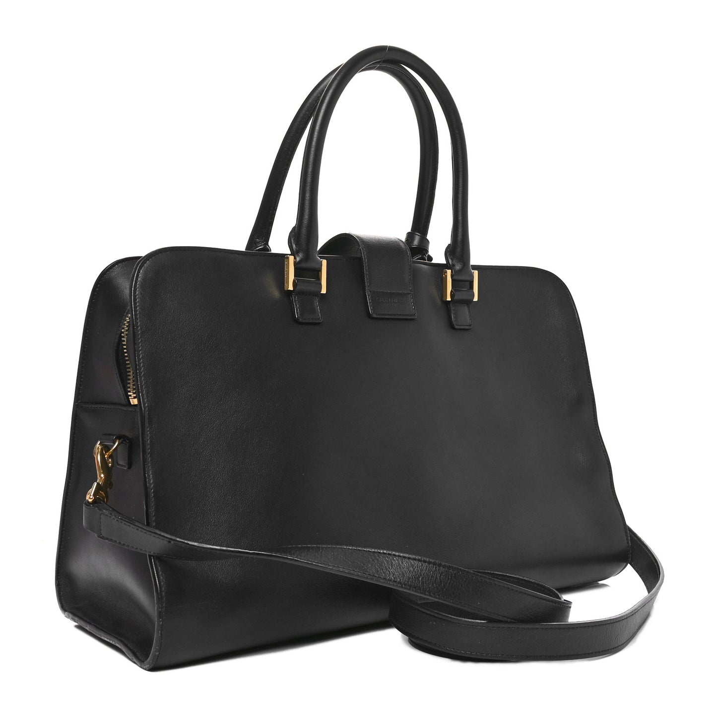 Smooth Calfskin Medium Monogram Cabas Black