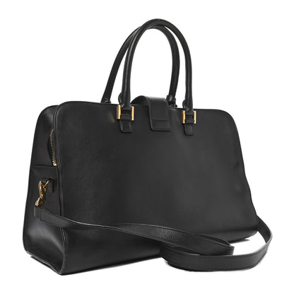 Saint Laurent Smooth Calfskin Medium Monogram Cabas Black 3 of 10