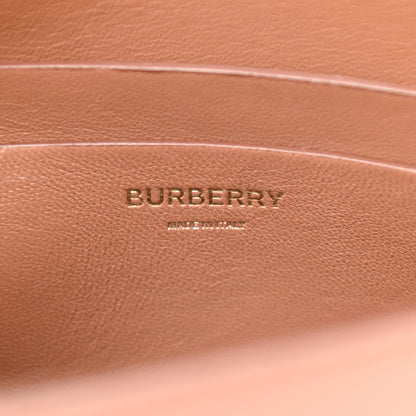 Burberry Smooth Calfskin Two Tone Small Grace Bag Malt Brown Black 9 of 9