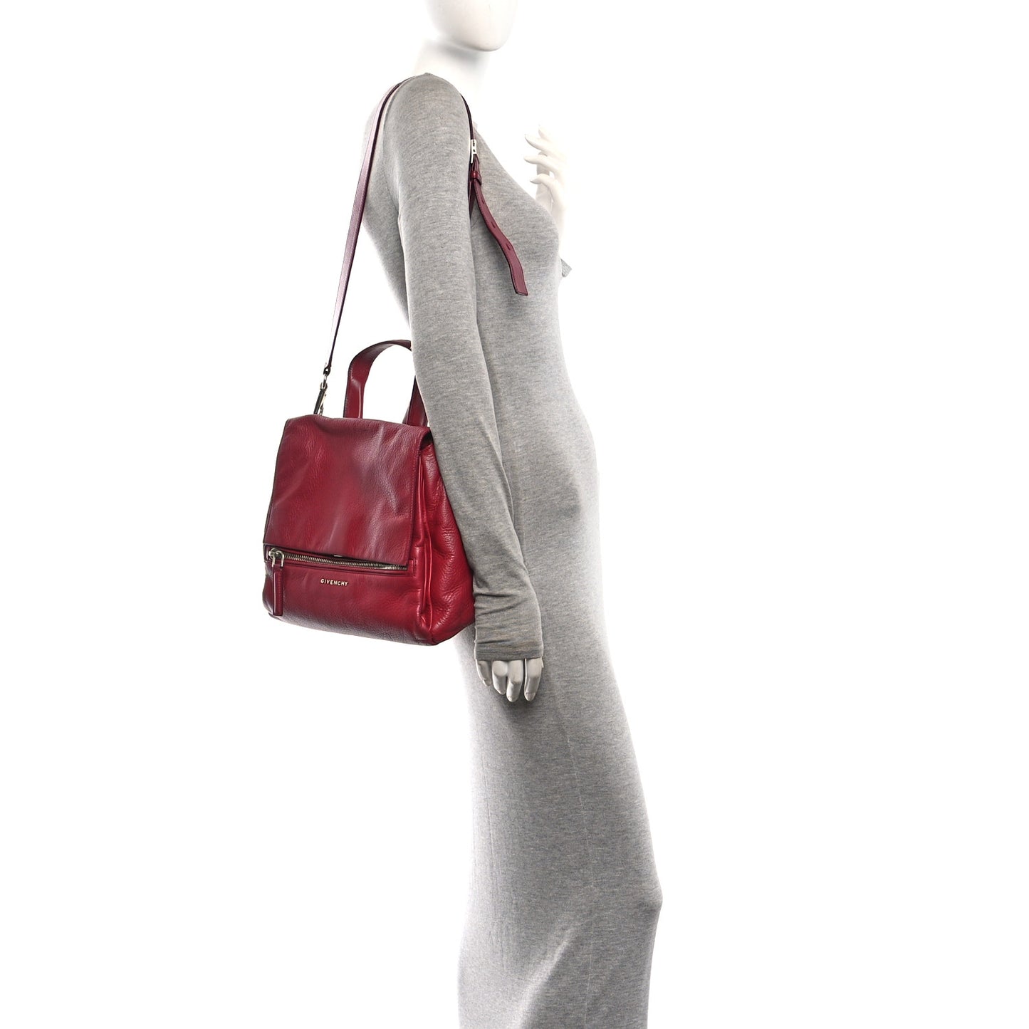 Calfskin Medium Pandora Pure Flap Red