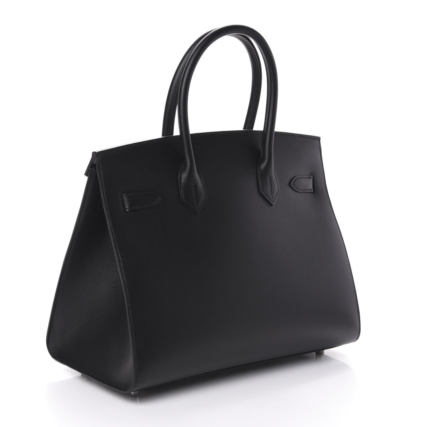 Hermes Grained Monsieur Birkin Sellier 30 Black 3 of 10