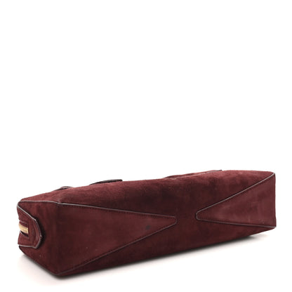 Alaia Suede Goatskin Teckel Clutch Rouge Grenat 4 of 9