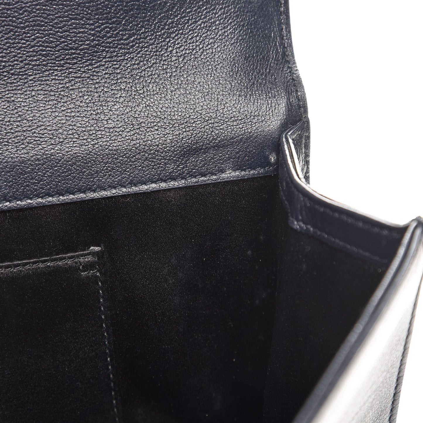 Calfskin Monogram Large Belle De Jour Clutch Navy