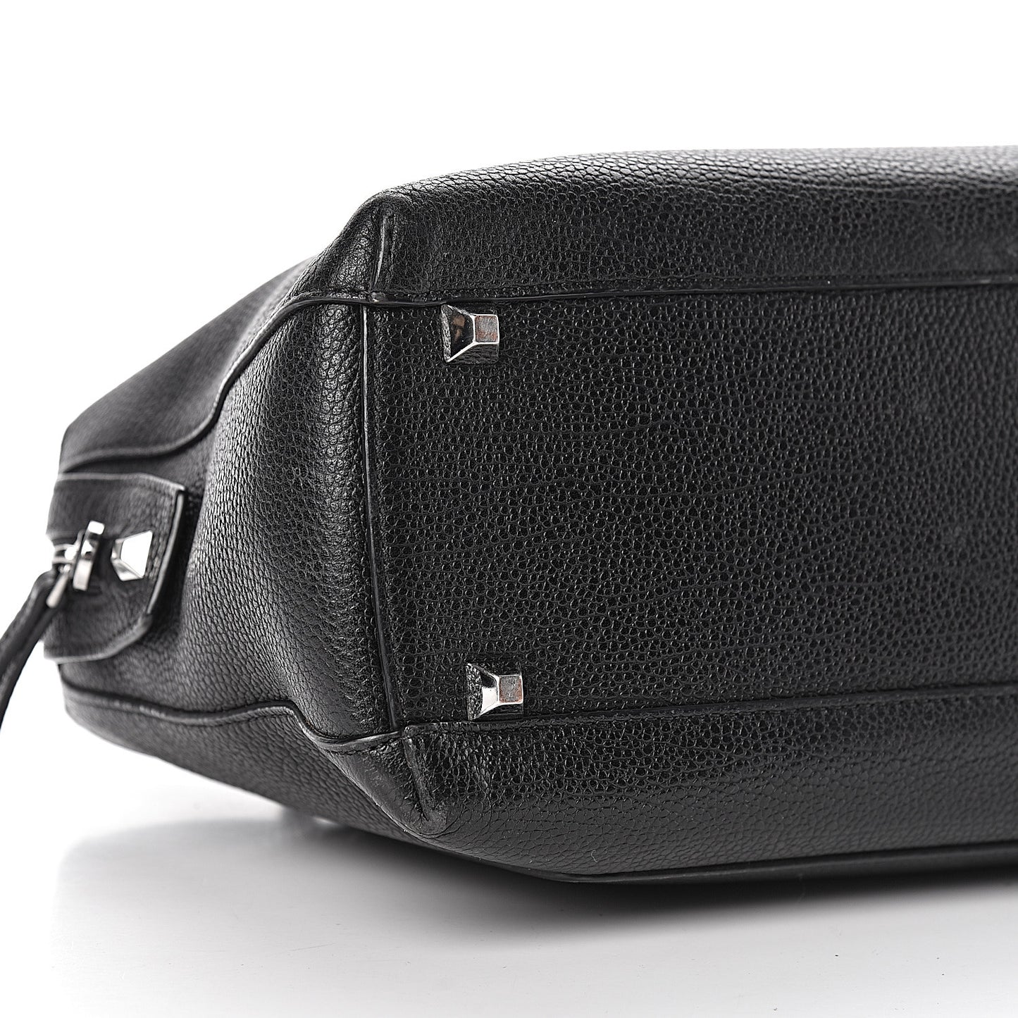 Grained Calfskin Medium Ella Boston Black