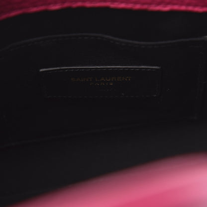 Saint Laurent Grained Calfskin Nano Sac De Jour Fuchsia 6 of 13