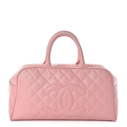 Chanel Caviar Quilted Large Bowler Pink 1 of 11