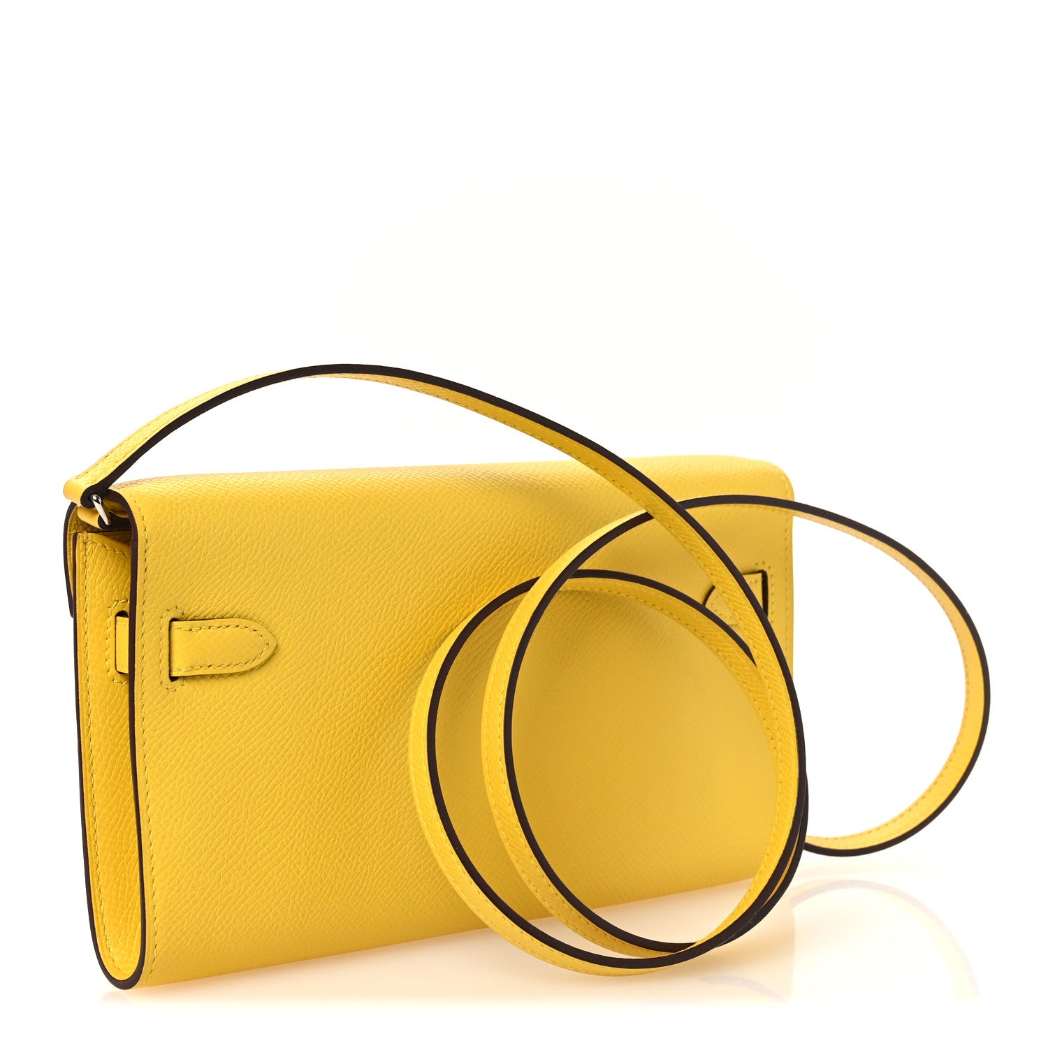 Hermes Epsom Kelly Wallet To Go Jaune De Naples 3 of 12
