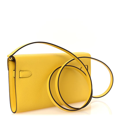 Hermes Epsom Kelly Wallet To Go Jaune De Naples 3 of 12