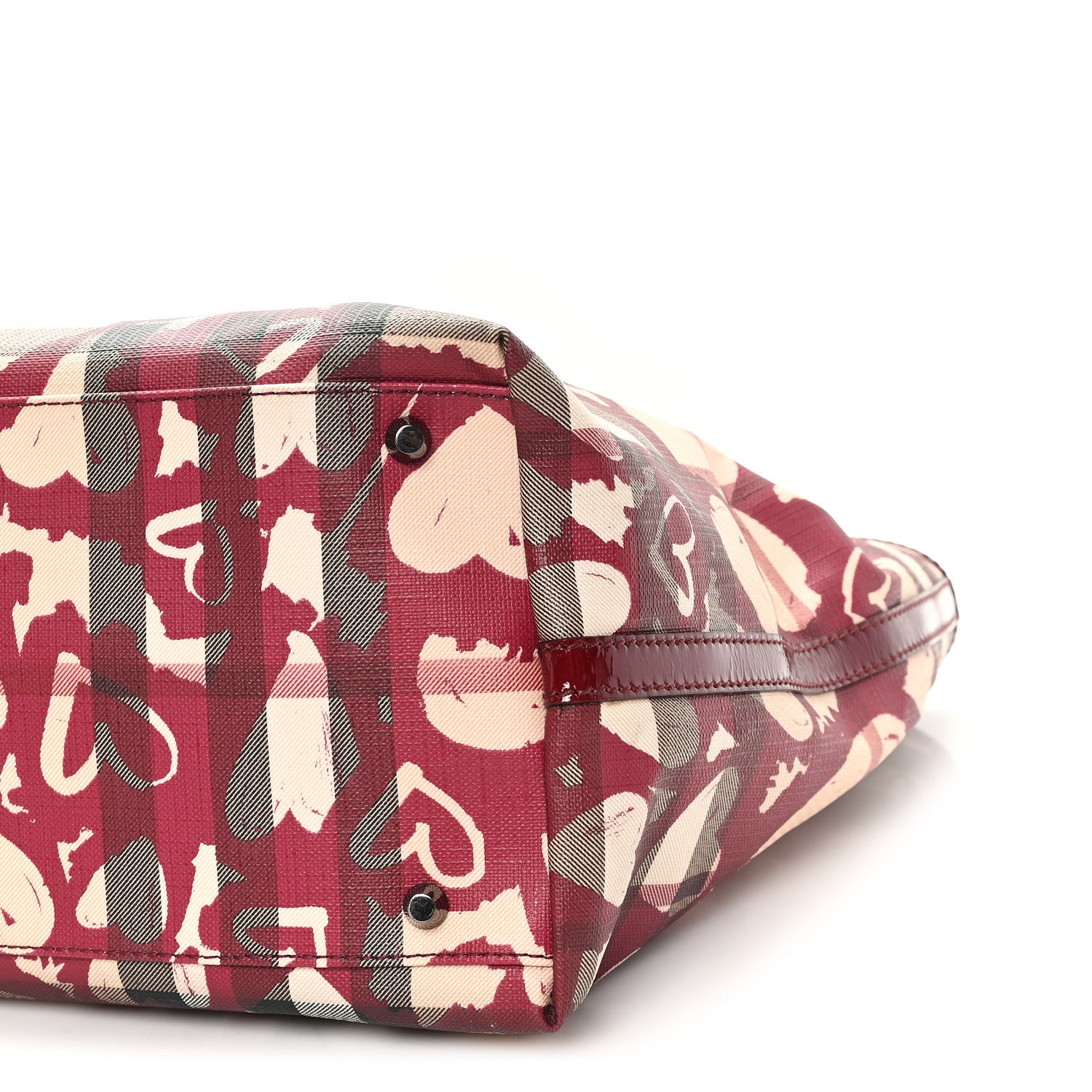 Burberry Nova Check Heart Tote Red 10 of 11
