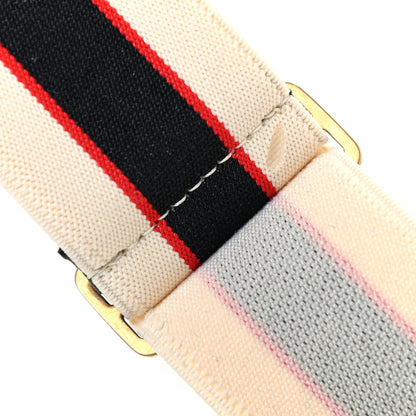 Gucci Jacquard Crystal Stripe Double G Belt 80 32 White 6 of 6