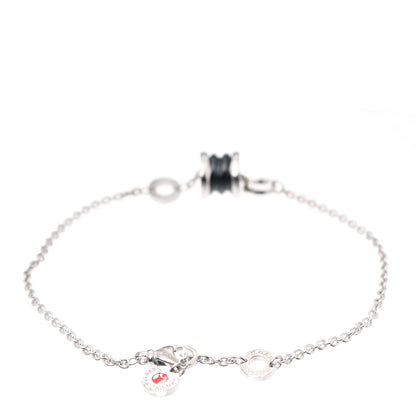 Bulgari Sterling Silver Black Ceramic Save the Children Bracelet 2 of 5