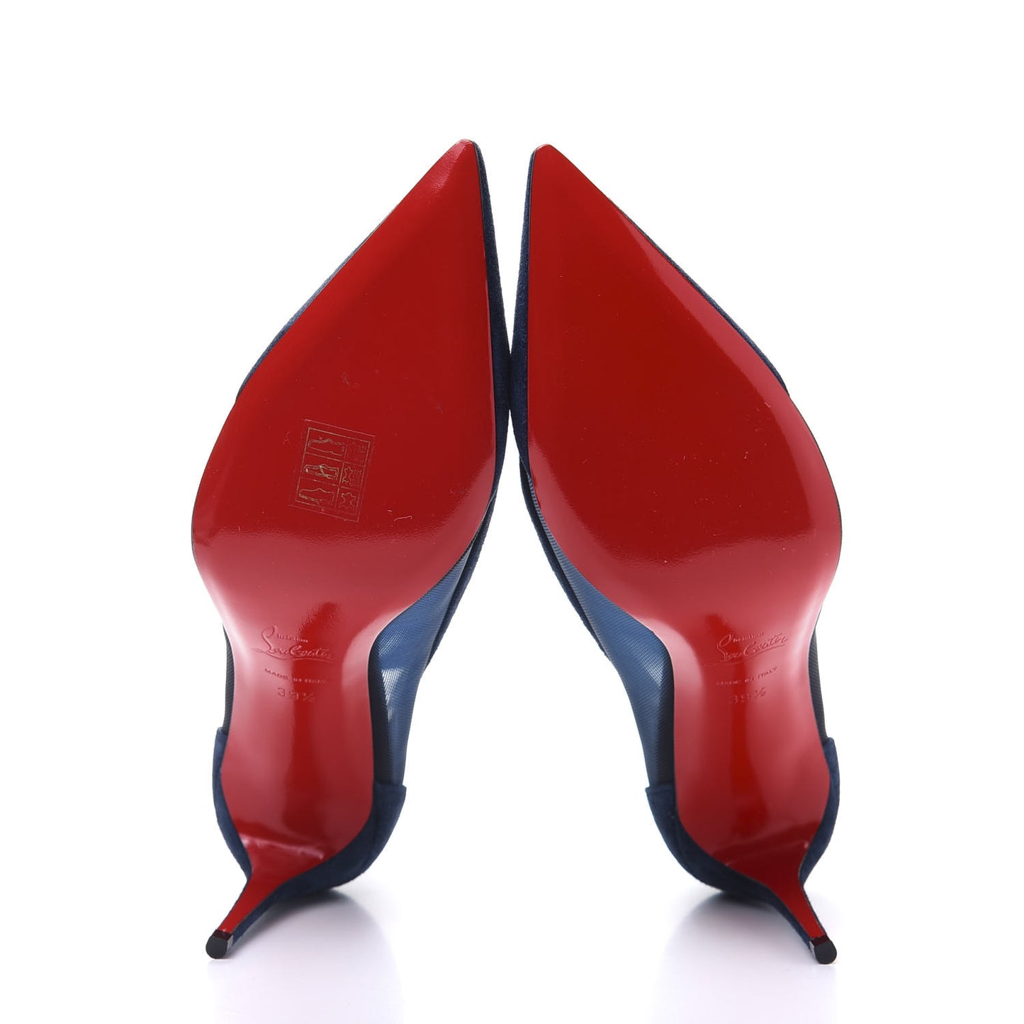 Veau Velours Rete Galativi 85 Pumps 39.5 Marine