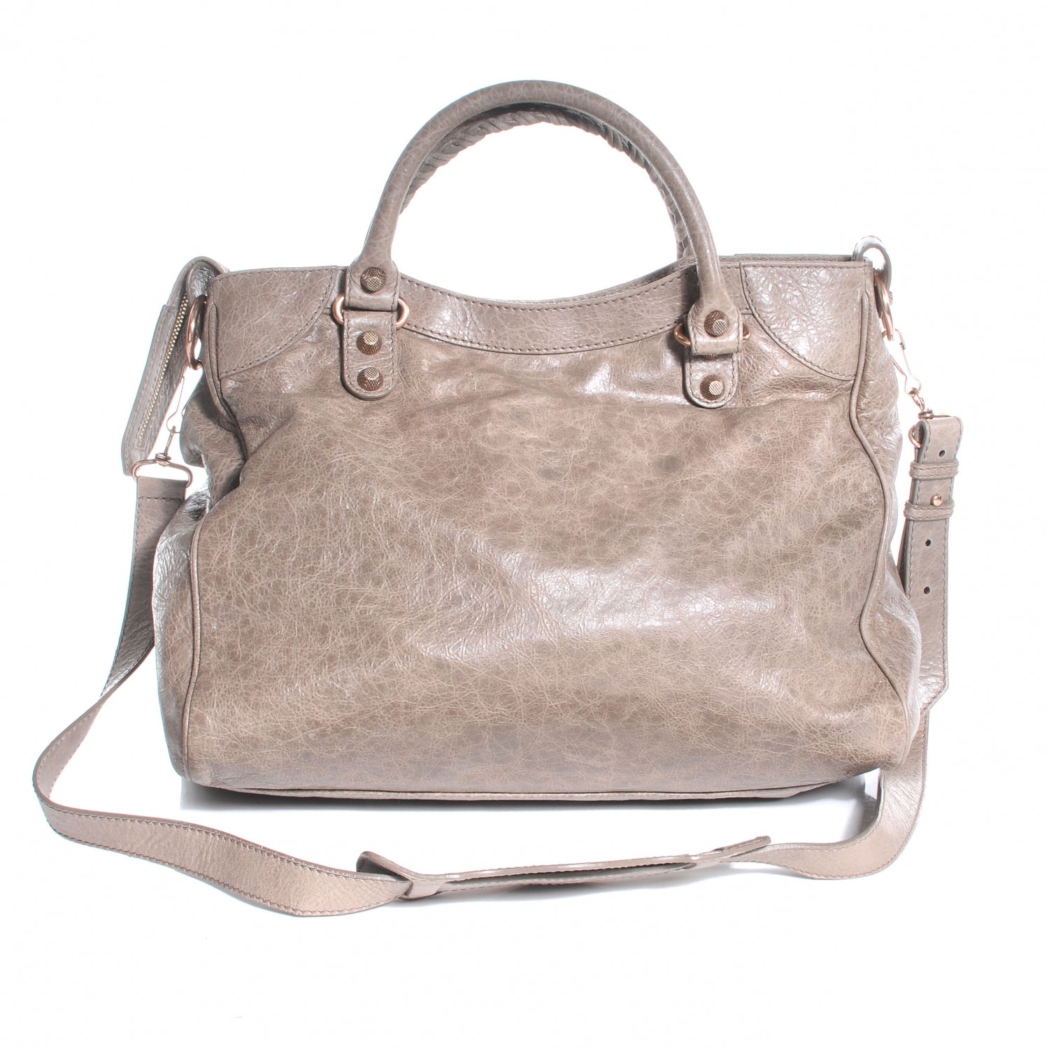 Balenciaga Agneau Giant 12 Rose Gold Hardware Velo Gris Poivre 3 of 7