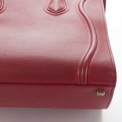 Celine Supple Calfskin Medium Phantom Luggage Red 9 of 13