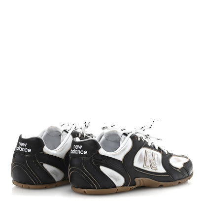 Miu Miu X NEW BALANCE Vitello Deco Bicolor 530 SL Sneakers 37.5 Black White 5 of 9