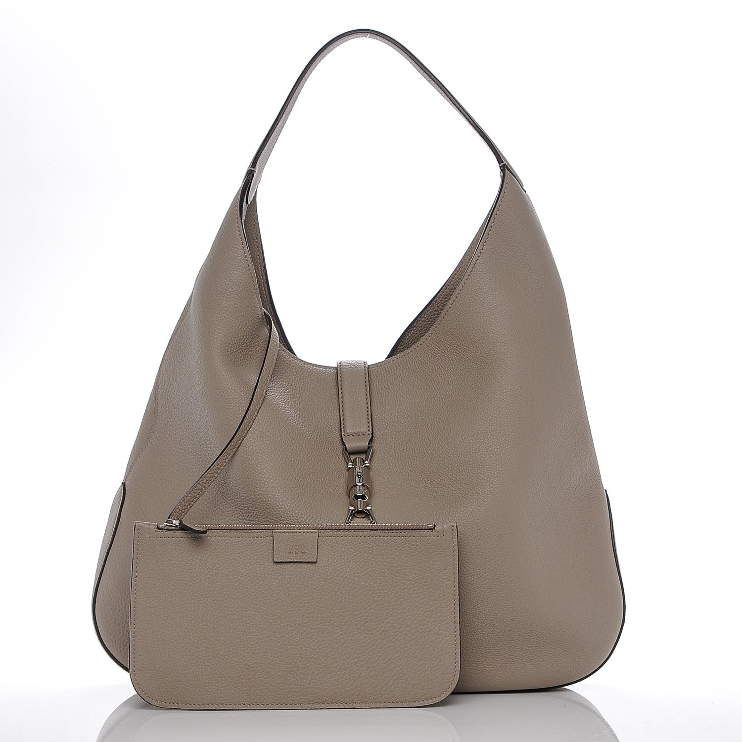 Gucci Soft Grained Calfskin Large Jackie Hobo Taupe 5 of 7