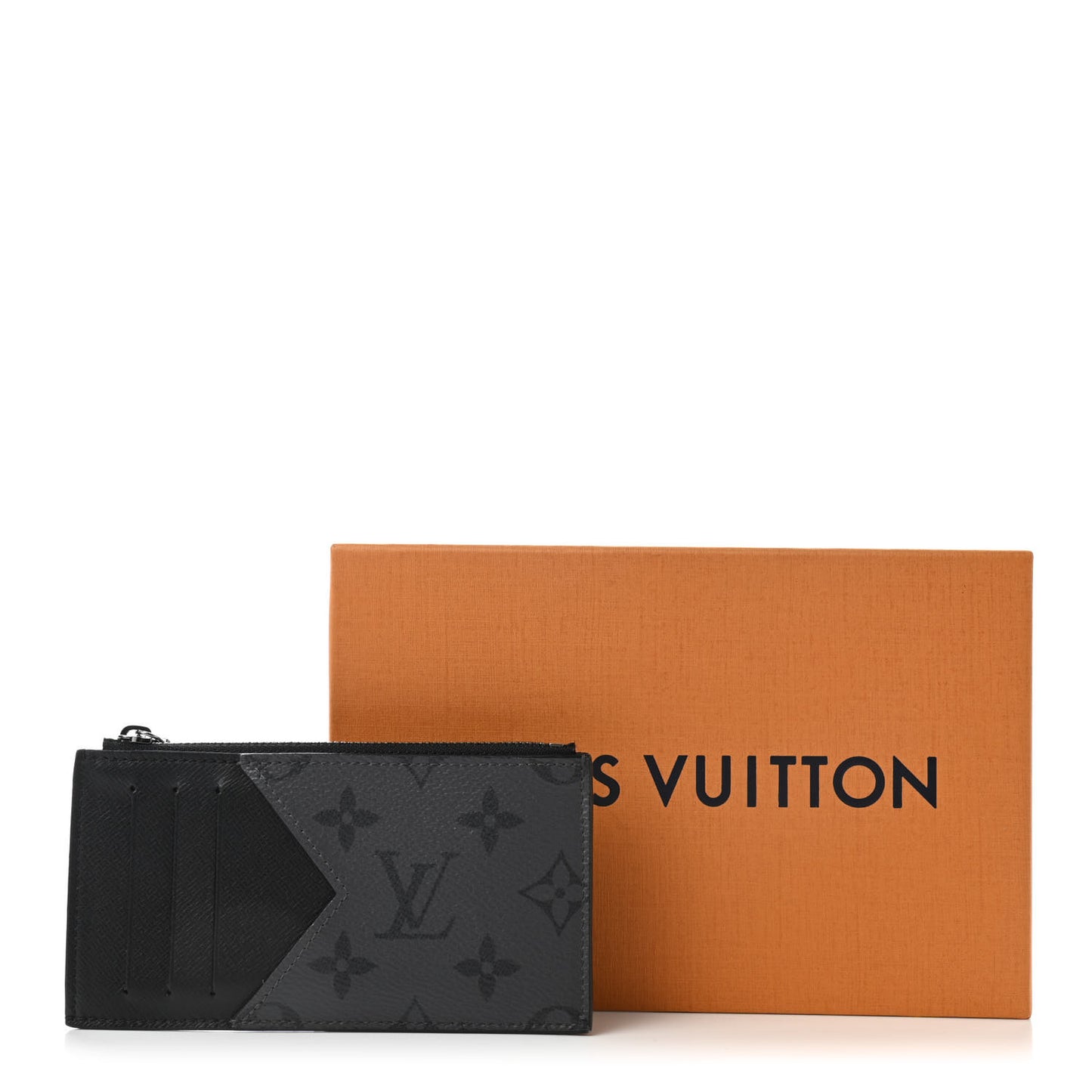 Reverse Monogram Eclipse Taiga Coin Card Holder