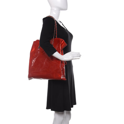 Chanel Patent Crystal Strass Bonbons Tote Red 2 of 9