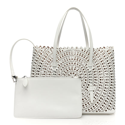 Alaia Calfskin Vienne Mina 32 Bag White 3 of 10