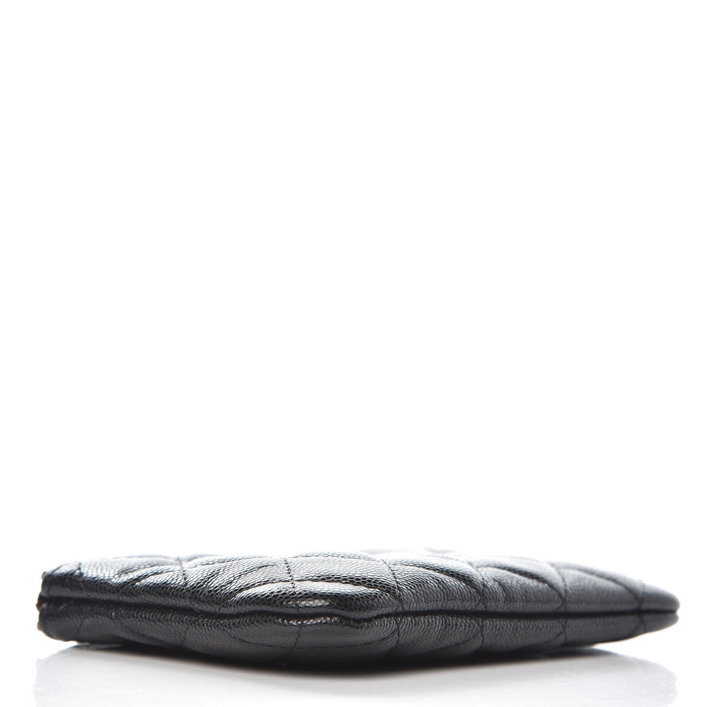 Caviar Quilted Small Cosmetic Case Black