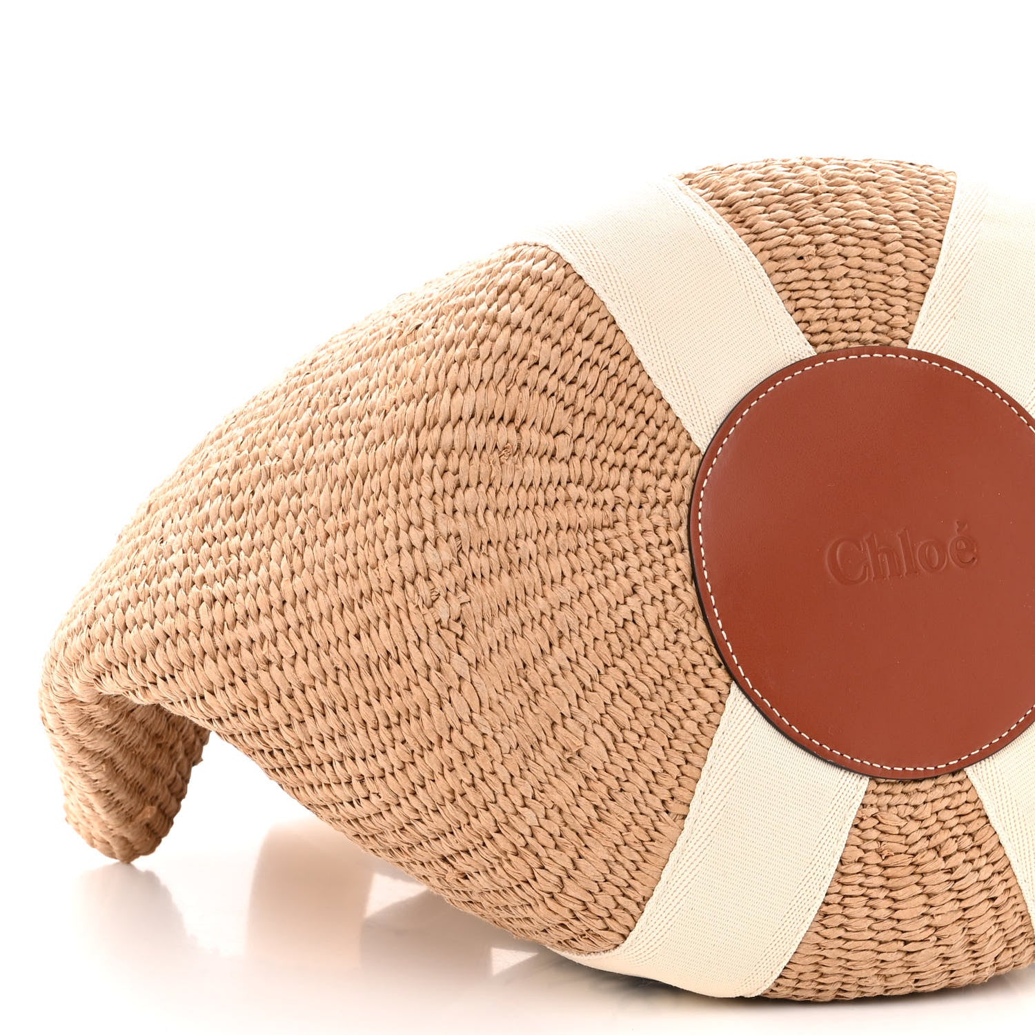 Chloe Raffia Large Woody Tote White 8 of 9