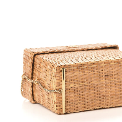 Chanel Rattan Basket Shoulder Bag Beige 9 of 11