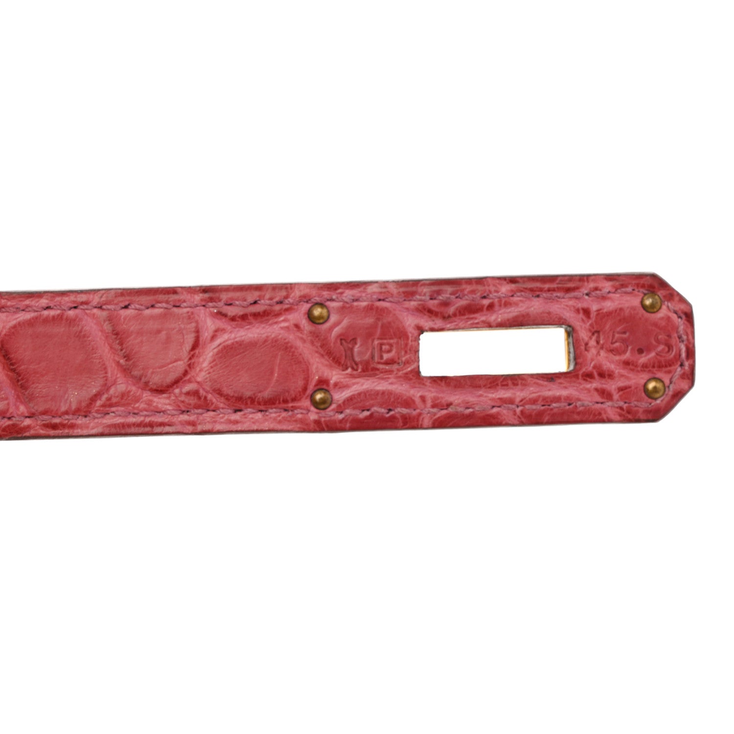 Hermes Matte Alligator Kelly Retourne 35 Rose De Bois 7 of 17
