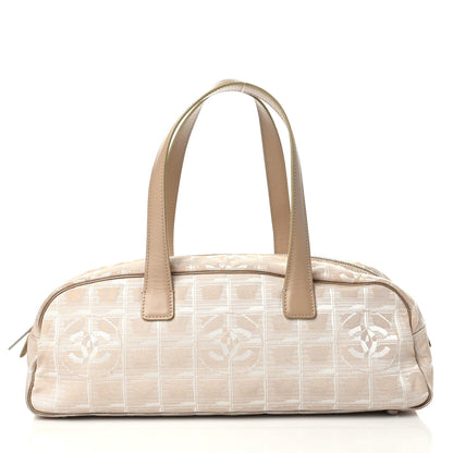 Chanel Nylon Travel Bowler Beige 1 of 10