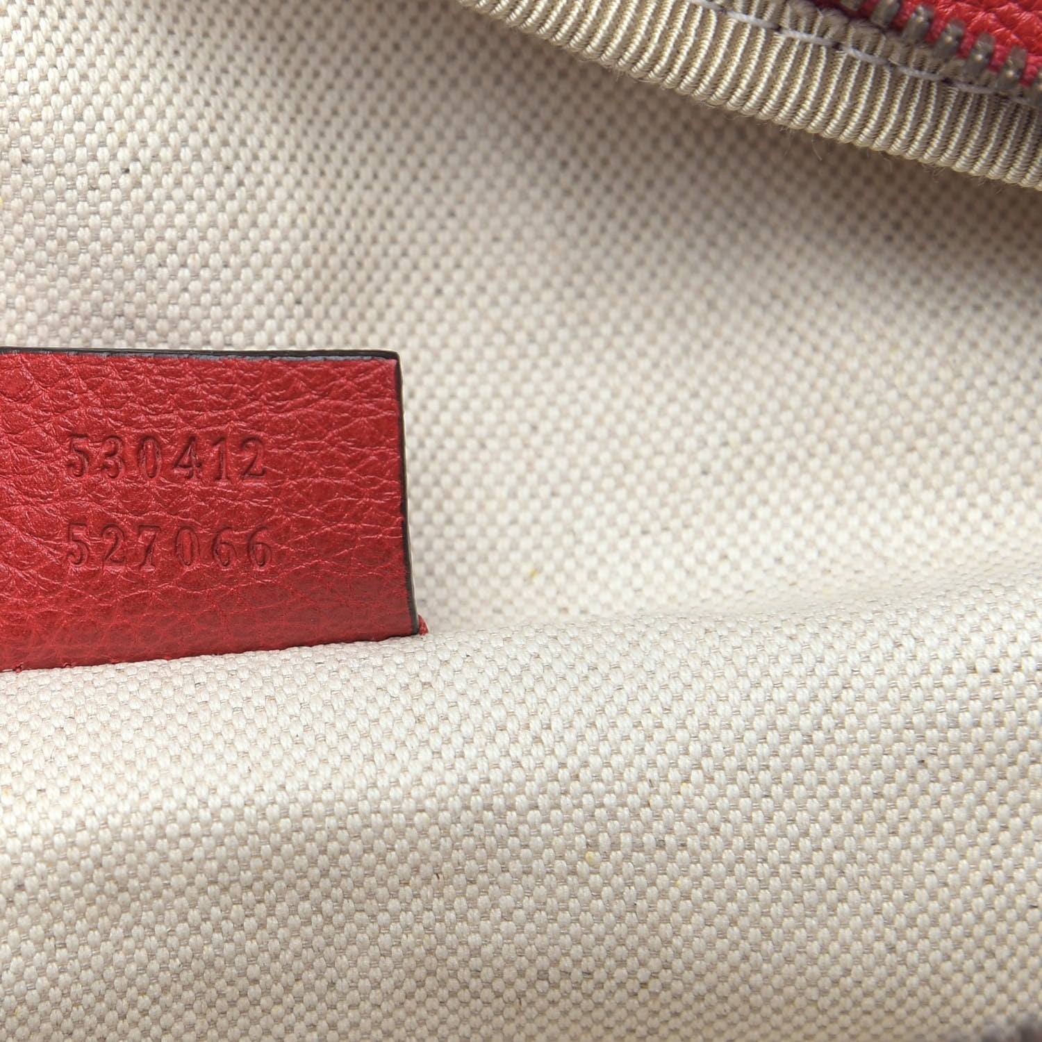 Gucci Grained Calfskin Logo Belt Bag Hibiscus Red 7 of 10