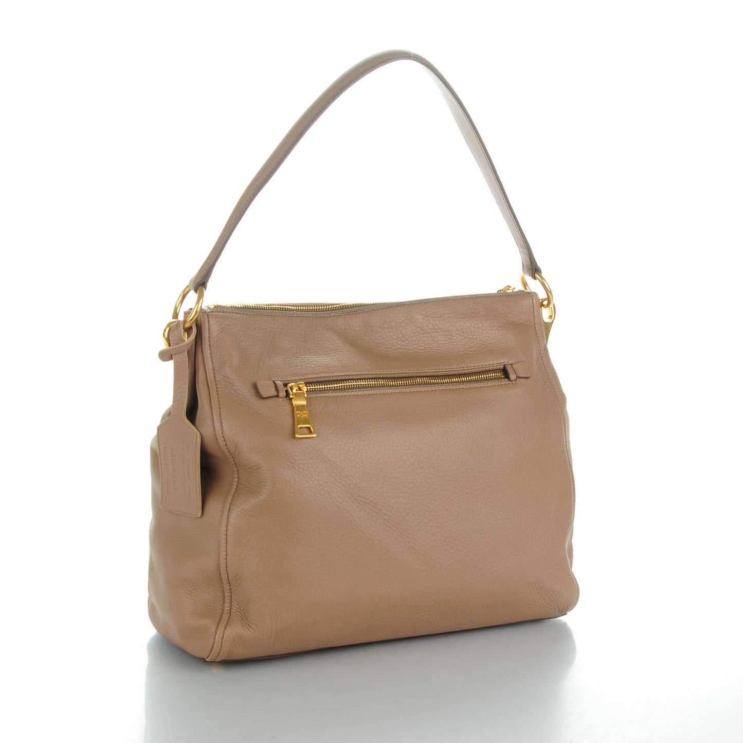 Cervo Deerskin Hobo Visone