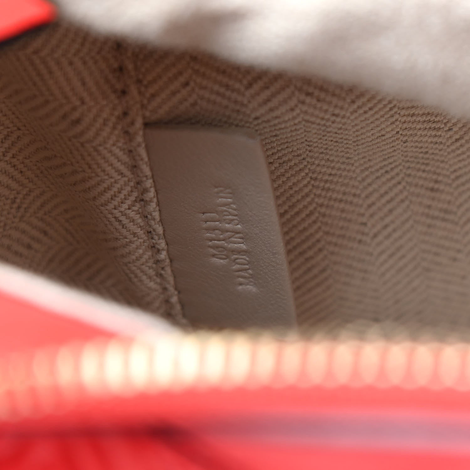 Loewe Calfskin Embossed Small Puzzle Bag Red 7 of 9