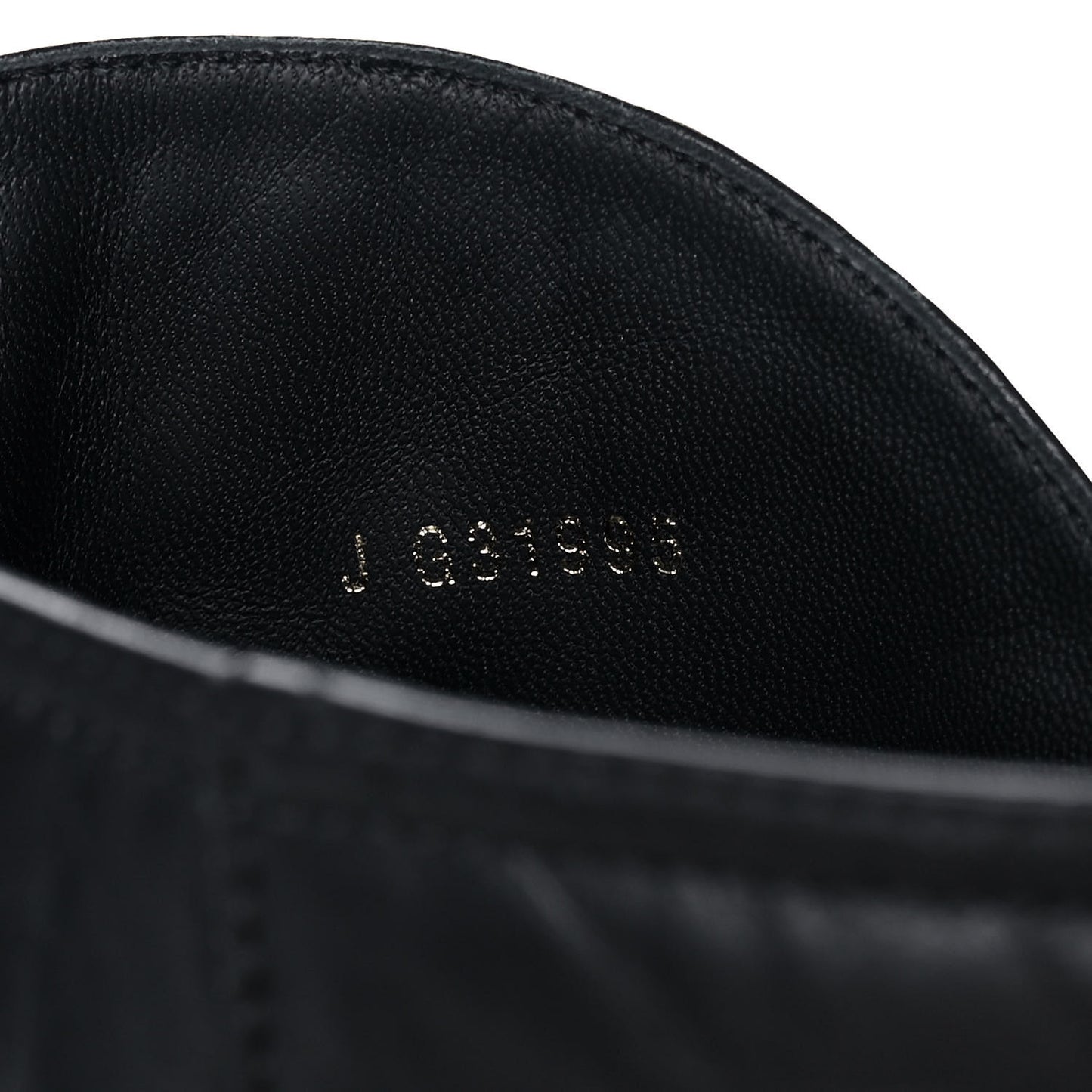 Calfskin Patent Pearl Cap Toe Boots 42 Black
