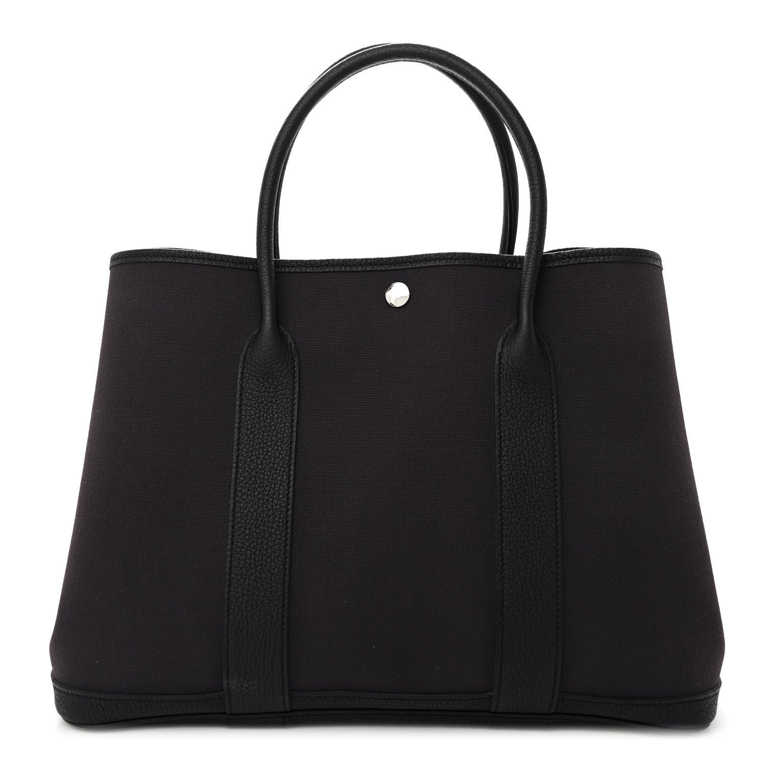 Hermes Toile Negonda Garden Party Tote 36 MM Prunoir Black 1 of 10