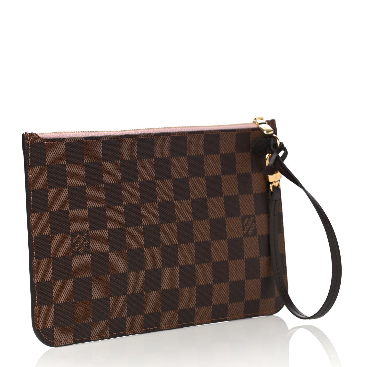 Louis Vuitton Damier Ebene Neverfull MM GM Pochette Rose Ballerine 3 of 8