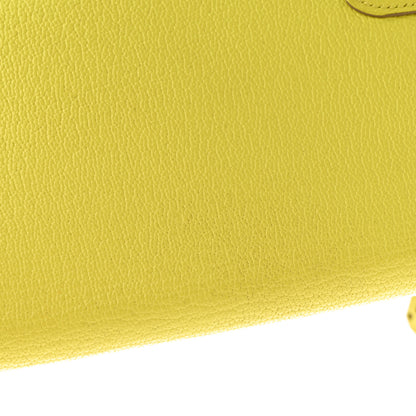 Hermes Chevre Mysore Kelly Longue Wallet Lime 12 of 12