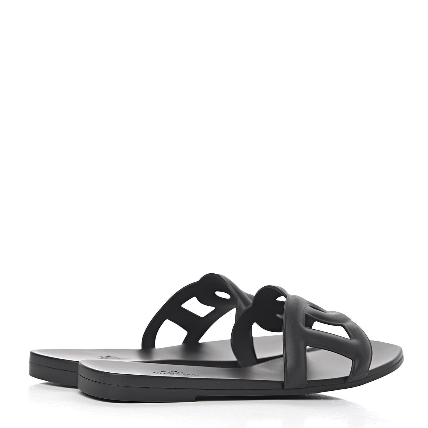 Rubber Aloha Sandals 37 Black