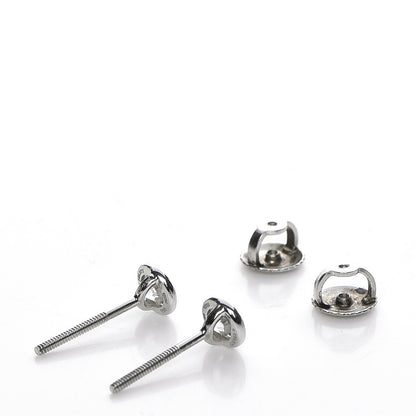 Tiffany Platinum Diamond .34ctw Elsa Peretti Diamonds By The Yard Earrings 5 of 7