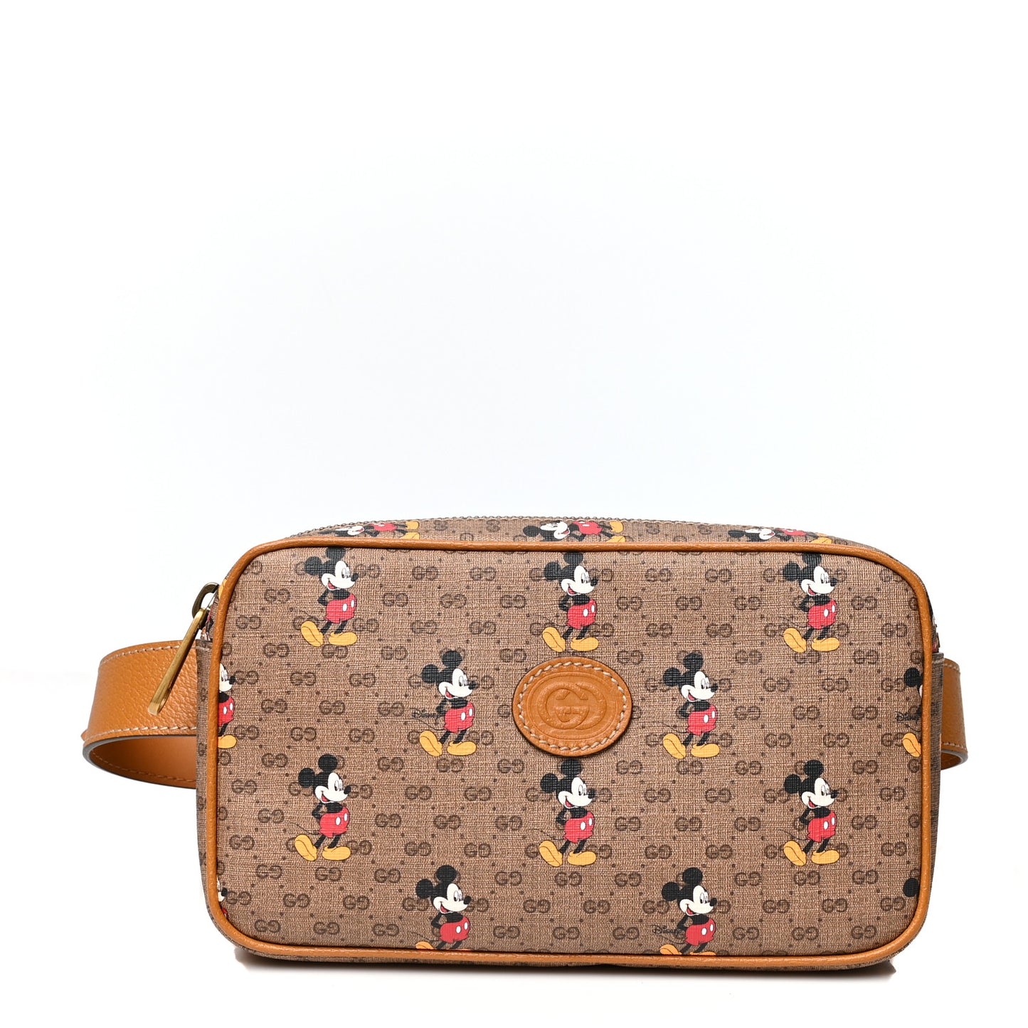 X DISNEY Mini Vintage GG Supreme Monogram Mickey Mouse Small Belt Bag 85 34 Beige Vintage Sun Oil