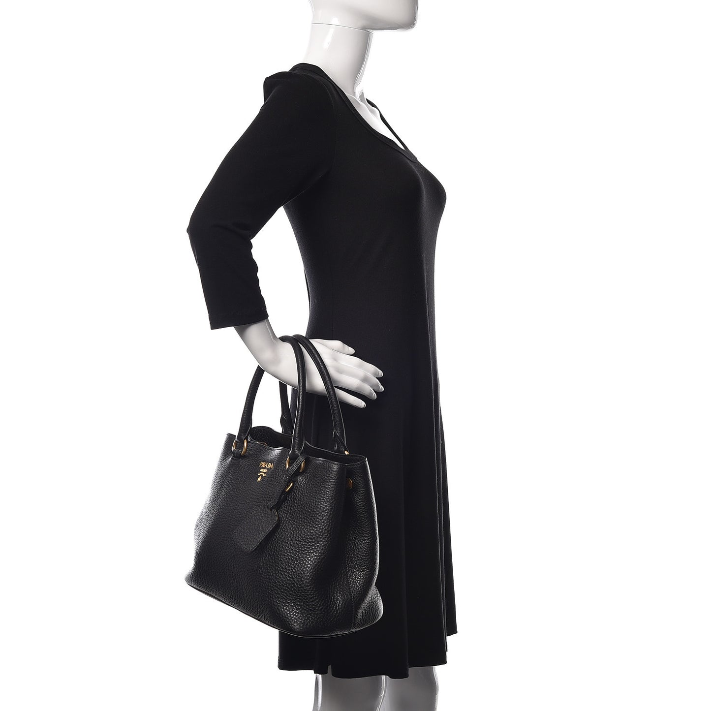 Vitello Phenix Tote Black
