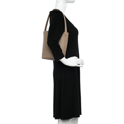 The Row Grained Calfskin Small N/S Park Tote Dark Taupe 2 of 10