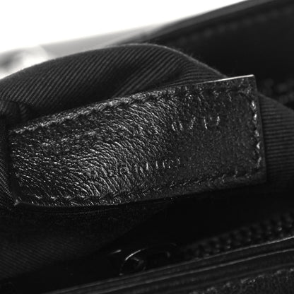 Saint Laurent Calfskin Y Quilted Monogram Medium Loulou Chain Satchel Black 7 of 9