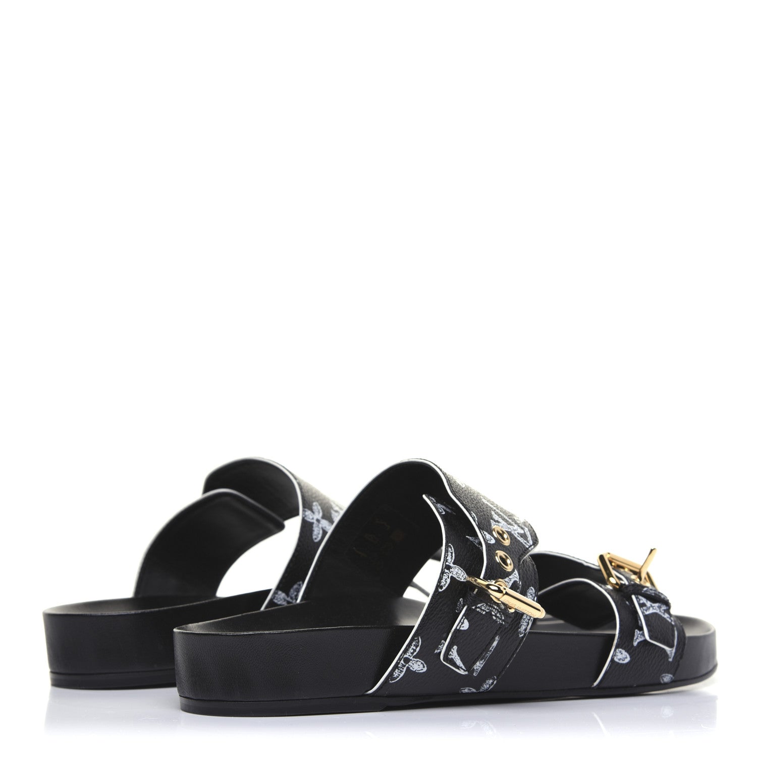 Louis Vuitton Catogram Bom Dia Flat Mule 42 Black White 4 of 11