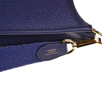 Hermes Taurillon Clemence Evelyne TPM Bleu Encre 7 of 12