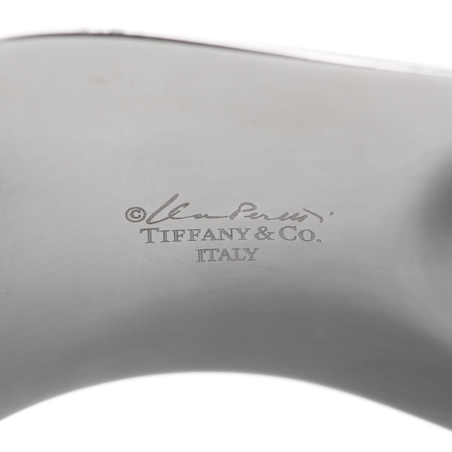Tiffany Ruthenium Small Elsa Peretti Right Wrist Bone Cuff Bracelet 3 of 5
