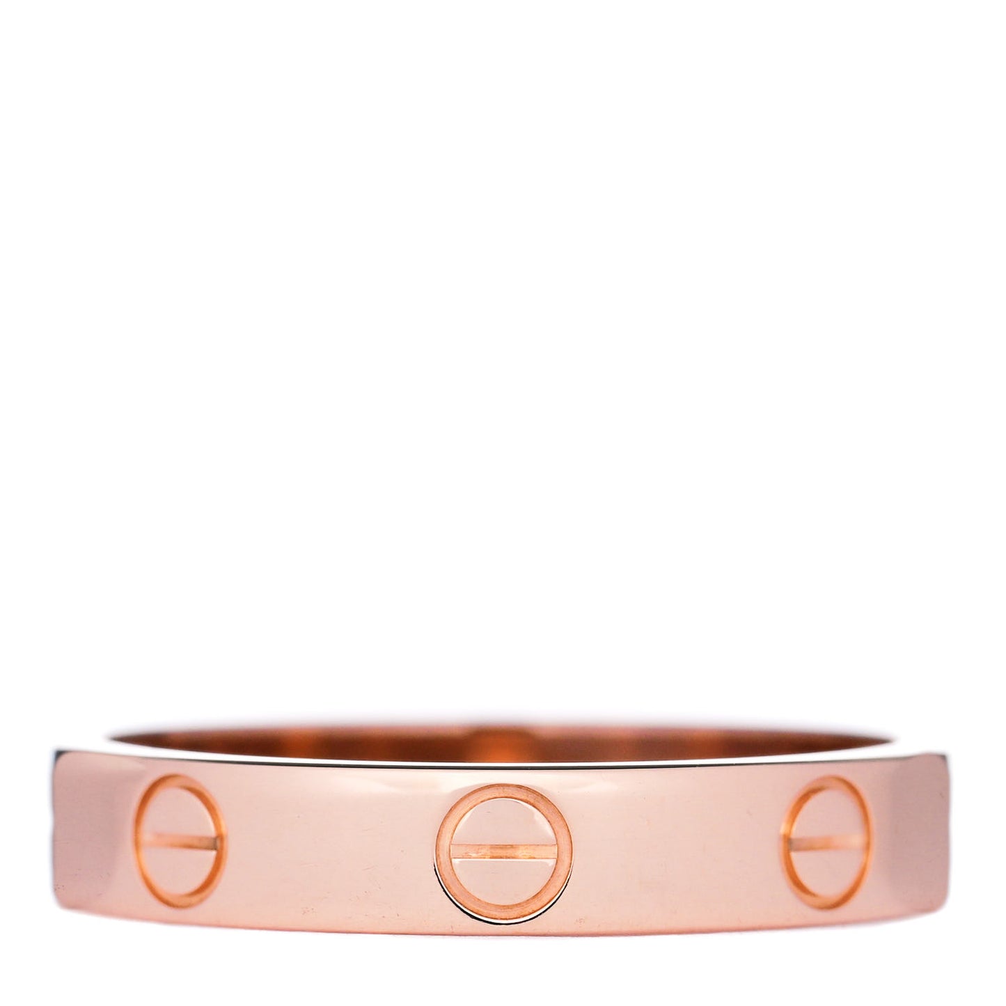 18K Pink Gold 3.5mm LOVE Wedding Band Ring 55 7.25