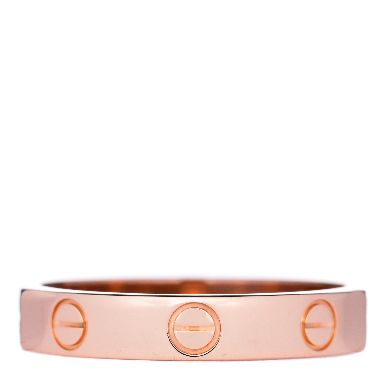 Cartier 18K Pink Gold 3.5mm LOVE Wedding Band Ring 55 7.25 1 of 5