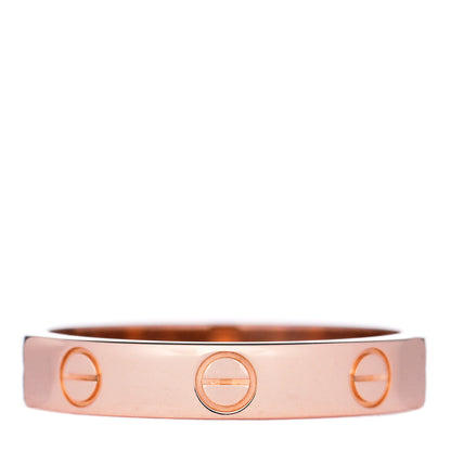 Cartier 18K Pink Gold 3.5mm LOVE Wedding Band Ring 55 7.25 1 of 5